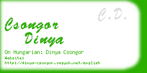 csongor dinya business card